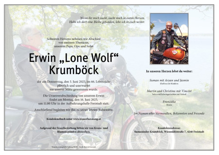 Erwin Krumböck 1965-2025